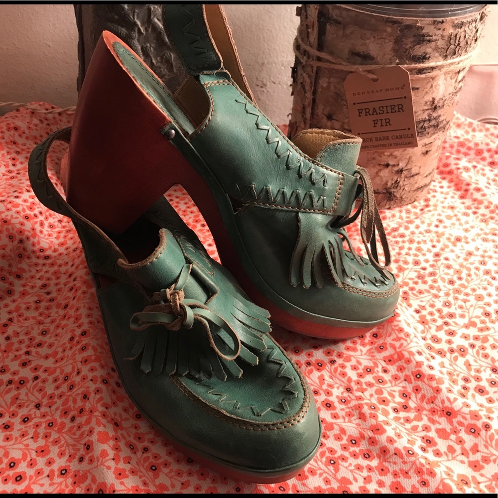 Saguaro Wooden Heel Shoes